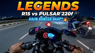 Ahmedabad Highway At 2 AM! 🔥 R15 v3 vs Pulsar 220f Epic Night Ride