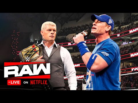 CODY RHODES CONTRA JOHN CENA en RAW 27 DE ENERO 2025 | WWE RAW on NETFLIX 27/01/2025 EN VIVO #RAW