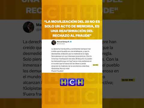 “La movilización del 28 no es solo un acto de memoria, es una reafirmación del rechazo al fraude"