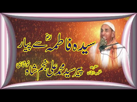 Syad Najam ali Shah Best Bayan  | Syeda Khatoon e Jannat | bibi Fatima | Najam Shah best bayan