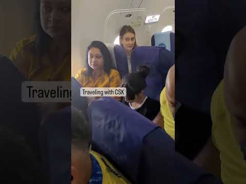 Travelling with Chennai Super Kings Team ✈️ | MS Dhoni | CSK #chennaisuperkings #msdhoni #csk