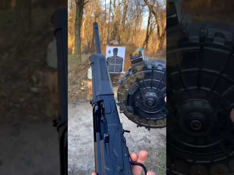 Сайга 12 с барабанным магазином #hunter #hunting #охота #hunt #ружье #оружие #gun #guns #gunshorts