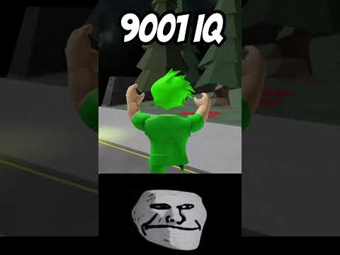 Roblox 9001 IQ Moment (Troll Face Meme) #shorts