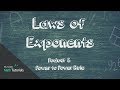 Exponent Rules and Simplification