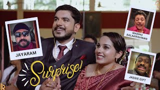 Surprise Celebrity Wishes On Our Big Day | Jayaram | Jassie Gift | ഞങ്ങളെ ഞെട്ടിച്ചു😂 #TheRJStories