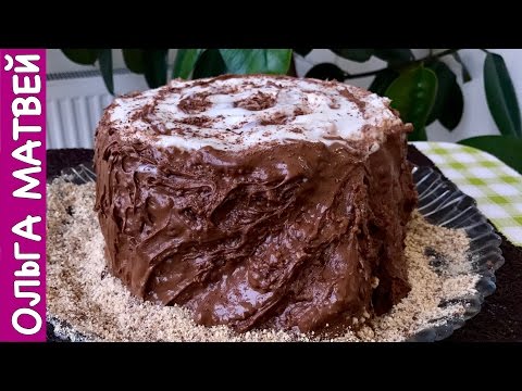 Торт "Трухлявый Пень" Как Сметанник, Только Еще Вкусней | Cake Rotten Tree Stump