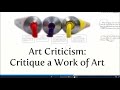Art Critique Steps and Analysis