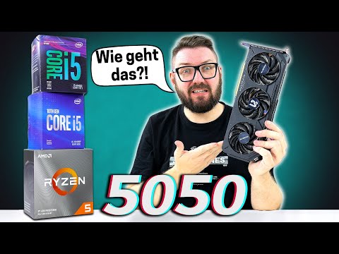 Ich habe die RTX 5050 mit 3 billigen Bestseller CPUs getestet