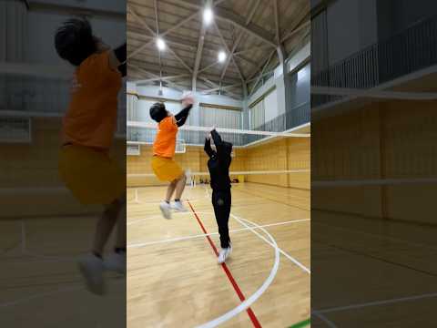 バレーの試合で使いたい技。#shorts