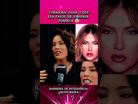 corajosa olha que ela fala da Virgínia #noticias
