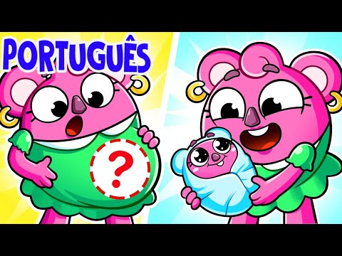 Como o Bebê Nasceu 🍼 Novo Irmãozinho | Músicas Engraçadas para Crianças 😻🐨🐰🦁 do Baby Zoo