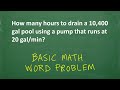 Math Word Problems and Solutions