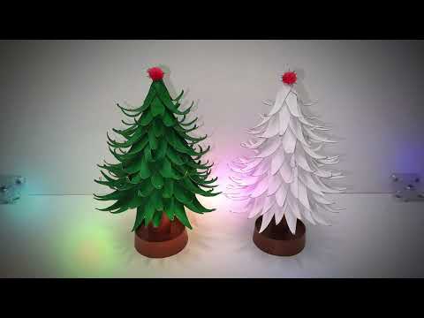 How to Make a Miniatüre Christmas Tree from Toilet Paper Roll