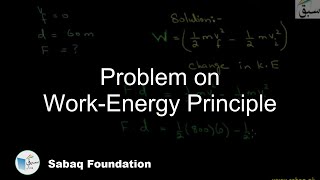 Problem on Work-Energy Principle