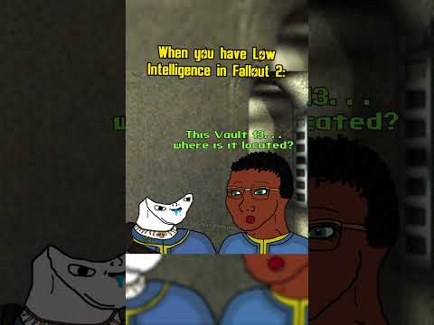 When you have low intelligence in Fallout 2: #fallout #memes #shorts