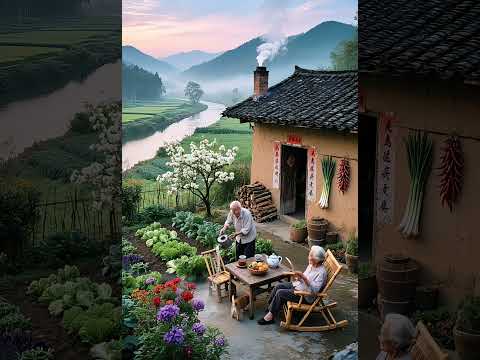 Grandpa’s Gardening Mishap | Laughter at the Village Table #scenery #peacefulmoments #beautiful