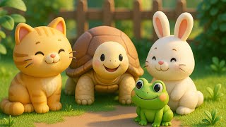 MÈO CON HAM ĂN, ẾCH NHẢY ẾCH HÁT, CON RÙA CON THỎ - Liên khúc Ca Nhạc Thiếu Nhi Mầm Chồi Lá