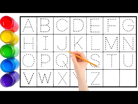 ABC Letters Coloring & Writing Practice Fun Learning for Kids"Sing Along ABC Song + Draw Letters.