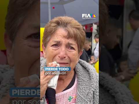 La angustia de perder tu patrimonio | Doña Bertha Luna perdió su mercancía por un socavón