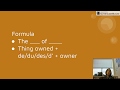 Possessive De in French Explained