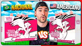 Elite Trainer Box de CARTA POKÉMON WHITE FLARE AMERICANA ou NACIONAL?