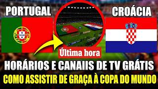 Portugal x Croácia AO VIVO: Onde assistir de graça, horário e canais do Mundial 2026