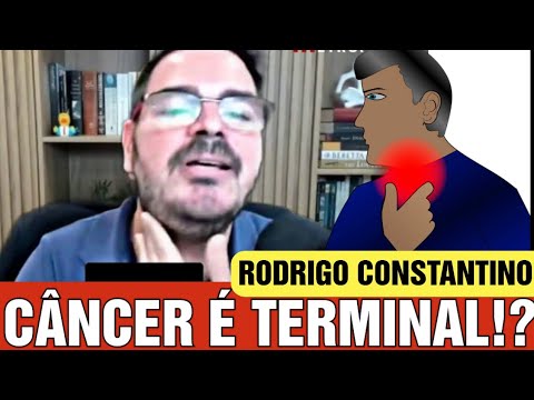 Rodrigo Constantino apoiador de Bolsonaro revela câncer e informações são muito tristes