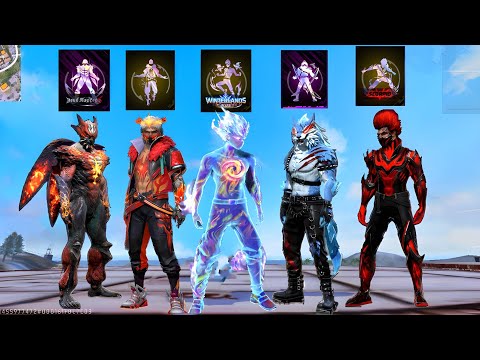 First Time 50 Kills Challenge With All Look Changer Bundle😍On Factory Roof :- Garena Free Fire