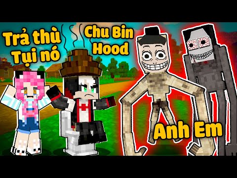 REDHOOD TRẢ THÙ CÔ GÁI TAY DÀI BẰNG ROBOT SIÊU BỒN CẦU TRONG MINECRAFT*MỀU PHÁT HIỆN BÍ MẬT BÀ KẸ