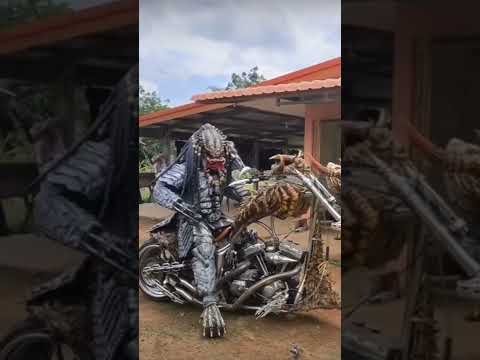 Predator biker, ghost rider, Prey Cosplay motorbike, motorcycle robocop terminator 3D printed armors