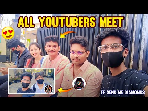 Meet Up In Hyderabad | I Meet Free Fire You tubers 🤫🔥 | Free Fire India confirm Date