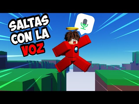 Roblox pero SALTAS CON LA VOZ 🗣️