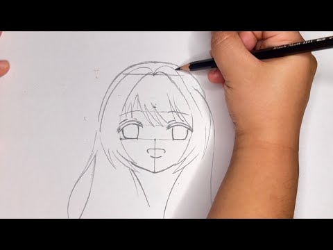 How to draw cute anime girl (for beginners)