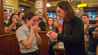 Ozzy Osbourne tips a waitress $50,000 after hearing her story… and she collapses in shock