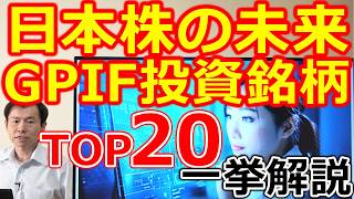 【プロの視点！】GPIFが保有する日本株TOP20〈後編〉