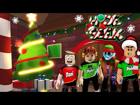 Hide and Seek Mega en el taller de SANTA!! Los Polo en Roblox