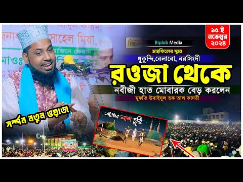 নবীজী রওজা থেকে হাত বেড় করেছিলেন। শরিয়েতের বাইরে হাকিকতের ওয়াজ। মুফতি উবাইদুল হক কাদরী