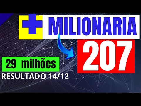 Resultado da mais Miuonaria Concurso 207