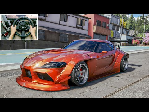 Building a Toyota Supra MK5 (668HP) - CarX Street PC | Thrustmaster T300RS gameplay