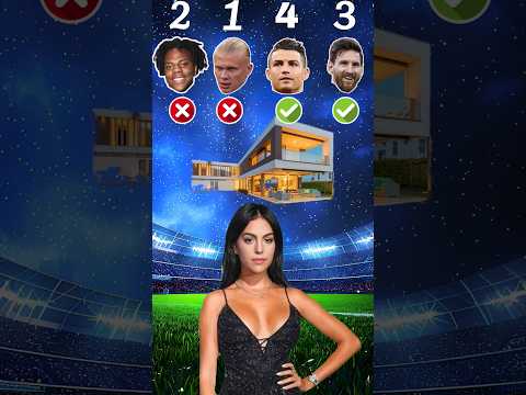Georgina asks - Ronaldo vs Messi vs Halland vs Ishowspeed #shorts
