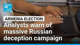 YouTube video thumbnail: Massive Disinformation Campaign Underway in Armenia Ahead of Elections, Analysts Warn