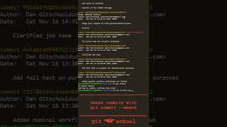 Git Quick: git commit --amend