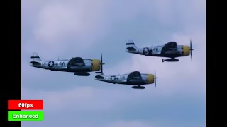 WW2 Enhanced Footage, P-47 Thunderbolt | Documentary, sound design #army #airforce  #ww2