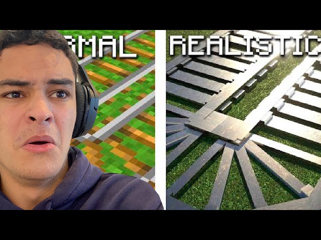 Minecraft Vida Real - ENTREI DENTRO DO MINECRAFT !! (REALISTIC