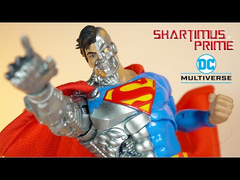 DC Multiverse Cyborg Superman Return of Superman Comic McFarlane Toys Action Figure Review