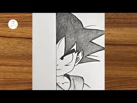 How to draw Goku step by step || Easy Goku drawing || How to draw anime step by step