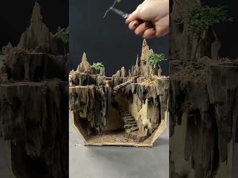 👍Moss Bonsai  Moss Micro Landscape bonsai art😊苔藓微景观《nana》 works welcome to subscribe #shorts 变废为宝