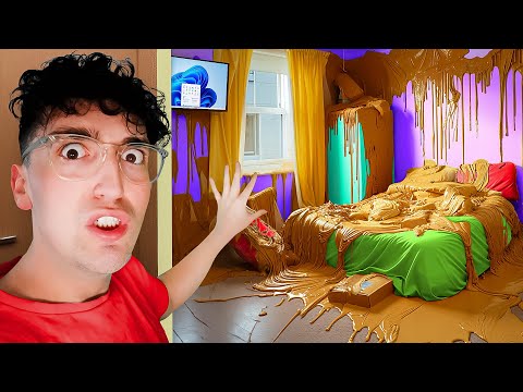 I Covered My Friends Room in PEANUT BUTTER