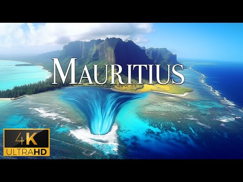 FLYING OVER MAURITIUS (4K Video UHD) - Peaceful Piano Music With The Most Amazing Places