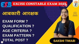 EXCISE CONSTABLE VACANCY 2025 | MPESB NOTIFICATION | AABKARI AARAKSHAK | DETAILED NOTIFICATION